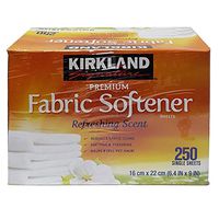 Kirkland Signature Premium Fabric Softener, Refreshing Scent, 250 Count