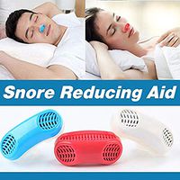 Advanced 2-in-1 Anti Snoring Devices - Snoring Solution Snore Nasal Dilators - Nose Vents Clip Snore Stopper to Ease Breathing and Snoring for Natural and Comfortable Sleep (Blue)