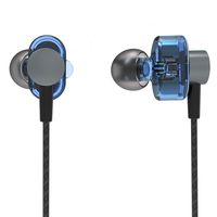 PHB in Ear Headphones Wired Earbuds, Noise Cancelling with Microphone,Ergonomic Sweatproof Earphone, Heavy Deep Bass for Mobile Games, Smartphones, Sports, Gym, Aboard and Noisy Environment