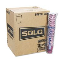 Solo Symphony Design Paper Hot Cups 12 oz 20 Packs of 50, Total 1,000 Cups
