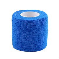 Asixx Sport Tape, 5 Rolls Waterproof Self Adhesive Bandage Adopted Non-Woven Fabric,Ideal Supplies Sports Support, Sports Protection First Aid(Blue)