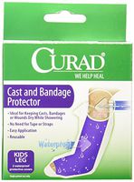 Medline CUR100KLL Curad Cast Protectors Kids Leg, Waterproof (Pack of 6)