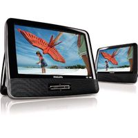 Philips PD9012/17 9" Widescreen Portable DVD Player w/Additional LCD Screen (Black)