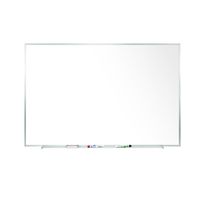 Ghent 2" x 3"  Aluminum Frame Painted Steel Magnetic Whiteboard