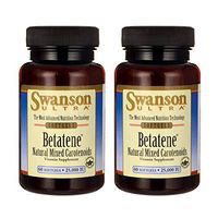 Swanson Betatene Natural Mixed Carotenoids 60 Sgels (2 Pack)