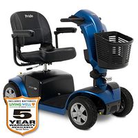 Pride Mobility Victory 10.2 4-Wheel Electric Scooter S7102 Newly Re-Designed Offers a Sleek Design and Innovative Features! (Ocean Blue, 18" x 17" Seat)