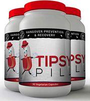 Tipsy Pill - Alcohol Hangover Prevention and Recovery (90 Capsules) - 500MG Dihydromyricetin (DHM) - Prickly Pear - Milk Thistle Morning Recovery - Vegetarian - GMO Free - USA Made - Electrolytes