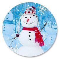 Snowman Trio Envelope Seals - Set of 72
