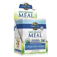 Garden of Life Meal Replacement Vanilla Powder, 10ct Tray, Organic Raw Plant Based Protein Powder, Vegan, Gluten-Free