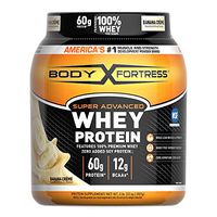 Body Fortress Super Advanced Whey Protein Powder, Gluten Free, Banana Cream, 2 Pound