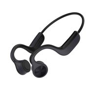 Bone Conduction Headphones,Simlux Wireless Bluetooth 5.0 Earphones Air Open Ear IP55 Waterproof Deep Bass Sports Headsets with Mic for Jogging Running and Fitness(Black)