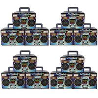 Party Drop Box Retro Boombox Party Favor Boxes 12ct