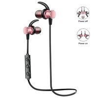 Bluetooth Headphones Wireless Earbuds Magnetic,Lesheng Power CSR4.1 Sweatproof HD Stereo Sports Earphones with Microphone Noise Cancelling Headsets for iPhone,Samsung,iPad,Cell Phones (Rose Pink)