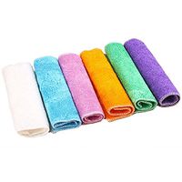 TRENTON Bamboo Fiber Dish Towel Oil Washing Towels Scouring Pad Kitchen Gadget - Purple