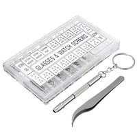 GIlH 1000Pcs Micro Eyeglass Sunglass Spectacles Tiny Screw Nut Set Repair Kit Tools