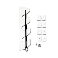 TACO METALS P03-133W / TACO 3-Rod Poly Bungee Rod Holder Rack - White