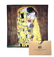 EXTRA LARGE [4 Pack] Classic Art (Gustav Klimt "The Kiss") - ULTRA PREMIUM QUALITY Clean & Clear Microfiber Cleaning Cloths (Best for Camera Lens, Glasses, Screens, and all Lens.)