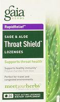 GAIA HERBS Throat Shield Lozenges, 0.17 Pound