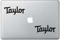 Taylor Guitar Logo ArcDecals78602720 Set Of Two (2x) , Decal , Sticker , Laptop , Ipad , Car , Truck
