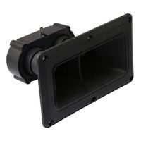 Yibuy Black Plastic Piezo Dual Horn Speaker Tweeter Piezoelectric Head Driver