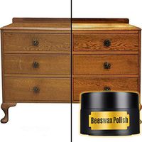 Natural Beeswax Polish and Cleaner, Wooden Floor Home Furniture Cleaning and Polishing Beeswax Cream with Sponge