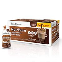Amazon Basic Care Nutrisure Adult Nutritional Shake, Chocolate, 24 Count