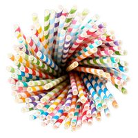 150 Pcs bulk paper straws- produced by BPA Free, biodegradable FDA approved material. Ideal for use in restaurants, food trucks, mini festivals, house parties or any other events.