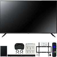 TCL 75R617 75-inch 6-Series 4K UHD Dolby Vision HDR Roku Smart TV (2019) Bundle Alto 7+ 2.1 Channel Sound Bar, Wireless Keyboard, Deco Mount Wall Mount Kit and 6-Outlet Surge Adapter