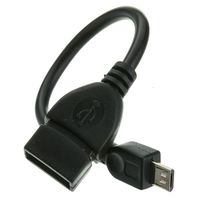 ACL USB OTG Micro B Male to USB Type A Female Adapter, 1 Pack