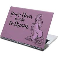 Skinit Decal Laptop Skin for Yoga 910 2-in-1 14in Touch-Screen - Officially Licensed Disney Rapunzel Never Too Old to Dream Design