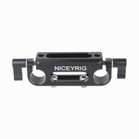 NICEYRIG 15mm Rod Clamp with NATO Rail for DSLR 15mm Railblock Support System, Follow Focus, Matte Box - 333