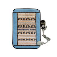 PHYMAT Far Infrared Tourmaline Heating Pad with 5 Color Amethyst for Back Pain Relief - Infrared Tharepy Mat - Timer,Auto Off,Temperature Setting (23.5"x16")