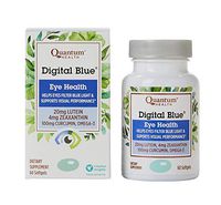 Quantum Health Digital Blue Softgels, Eye Supplement, Blue Light - Lutein, Zeaxanthin, Curcumin, Omega 3, Zinc - 60 Count