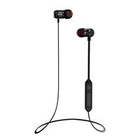 SAN.COMO Bluetooth Headphones,Wireless Earbuds Sweatproof Earphones Magnetic Attraction Stereo Headphones for Running Workout Gym Noise Cancelling (Black)
