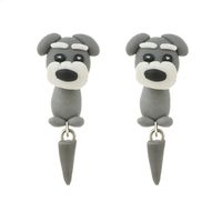 Liraly 1Pair Jewelry Handmade Clay Soft Pottery Earrings Animal Earring Accessories