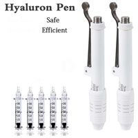 Hyaluronic Injection Pen Massage Atomizer Pen Kit High Pressure Acid Guns Remove Wrinkle Water Syringe Needle Skin Machine(5pcs Syringe Needle)