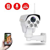 Jennov Full HD 2.0MP 1080P WiFi IP Wireless Security Cameras Outdoor Waterproof CCTV Pan Tilt Zoom PTZ Camera with Built-in 16G Micro SD Card Day Night Vision Mobilephone Remote View