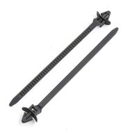 Sydien Multi-Purpose Nylon Push Mount Cable Zip Tie Self-locking 4.7" Length Wire Wrap Strap 50 Pcs- Gray