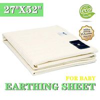 Grounding Sheet Earthing Sheet for Baby with Connection Cable 27x52in Fits Crib EMF Protection