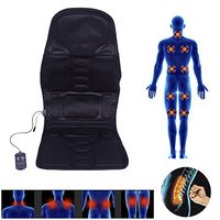 Massage Seat Pad with 5 Massage Zones, Electric Heat Therapy Vibration Massage Pad with Remote Control, Shiatsu Seat Heating Massage Mat Massage Cushion Kneading Hip Muscles for Home Office Car (US)