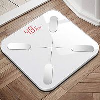 Lyqqqq Electronic Scales Electronic Scale Intelligent Fat Scale Household Adult Small and Accurate Female Small Body Weight Loss Electronic Weight Body Fat Scale (Color : White)