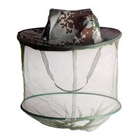 Andux Fishing Hat Mesh Beekeeping Hat Visor Cap Windproof Anti-Mosquito Hat Fisherman Cap Insect Hat FFM-01 (Light Green)