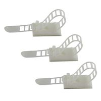 Adhesive Cable Ties 30pcs Cable Clips, Adjustable Self-Adhesive Nylon Cable Zip Ties With Base Holder for Wire Management