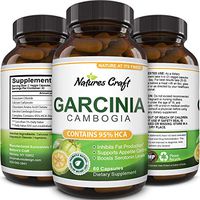 Garcinia Cambogia with 95% HCA Weight Loss Supplement - Best Fast Acting Fat Burner and Natural Carb Blocker Diet Pills - Pure Garcinia Extract Appetite Suppressant for Men & Women