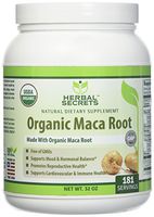 Herbal Secrets USDA Certified Organic Maca Root Powder- 32 oz (Non-GMO)- Supports Healthy Mood, Hormonal Balance, Cardiovascular Health & Immune Health*