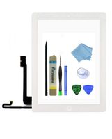 Zentop Touch Screen Digitizer Replacement Assembly for White iPad 4 Model A1458, A1459, A1460 with Home Button, Camera Holder ，Preinstalled Adhesive，Frame Bezel, Tool Kit.