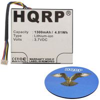 HQRP Battery for Texas Instruments TI-Nspire CX, TI-Nspire CX CAS Graphing Calculator Handheld N3/GC/1L1/B 1815 F071D 3.7L1060SP 3.7L1230SP 541383800002-G0311 541383800002-G0511 3.7L1200SP + Coaster