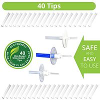 40 Count Ear Washer Replacement Tips Compatible with Doctor Easy™ Elephant, Rhino; Fit Perfectly Even in New Popular Kits with The White Splash Guard Disk)> Safe Disposable Tips