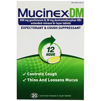 Mucinex DM Expectorant Cough Suppressant Extended Release Bi-Layer Tablets - 20 ct, Pack of 2