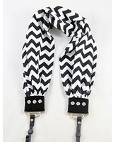 Capturing Couture SCARF-CVBL Chevron Scarf Collection Camera Strap, Black
